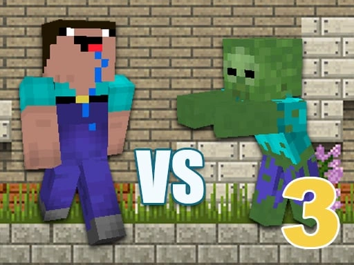Minecraft Noob vs Zombies 3 Game